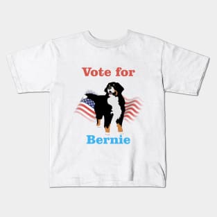 Vote for Bernie Bernese Mountain Dog Kids T-Shirt